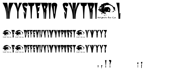 Mysterio SWTrial font